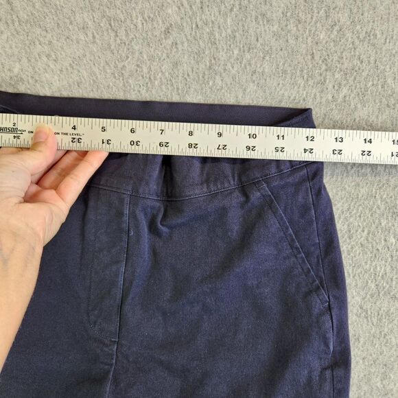 Spanx On the Go Kick Flare Pant Womens Extra Small Blue Cropped Slimming Pull On - Picture 6 of 15